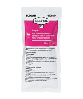 FaciliPro 93 Pourpak Concentrated Acid Bathroom Cleaner GS