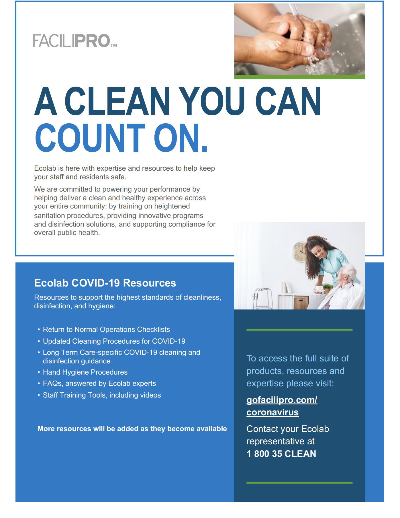 FaciliPro COVID-19 Resource Library LTC